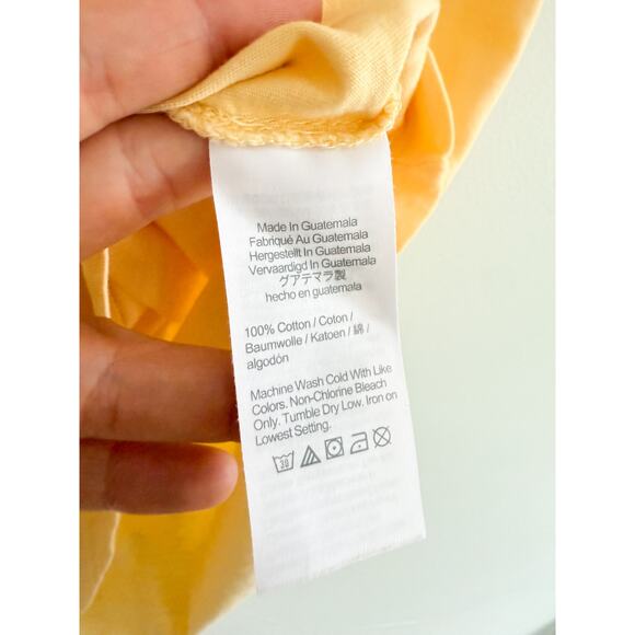 J.Crew Factory | NWOT Cotton washed jersey tee in Yellow | Sz XL - Picture 4 of 7